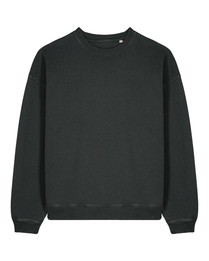 The oversized garment dyed crew neck sweatshirt