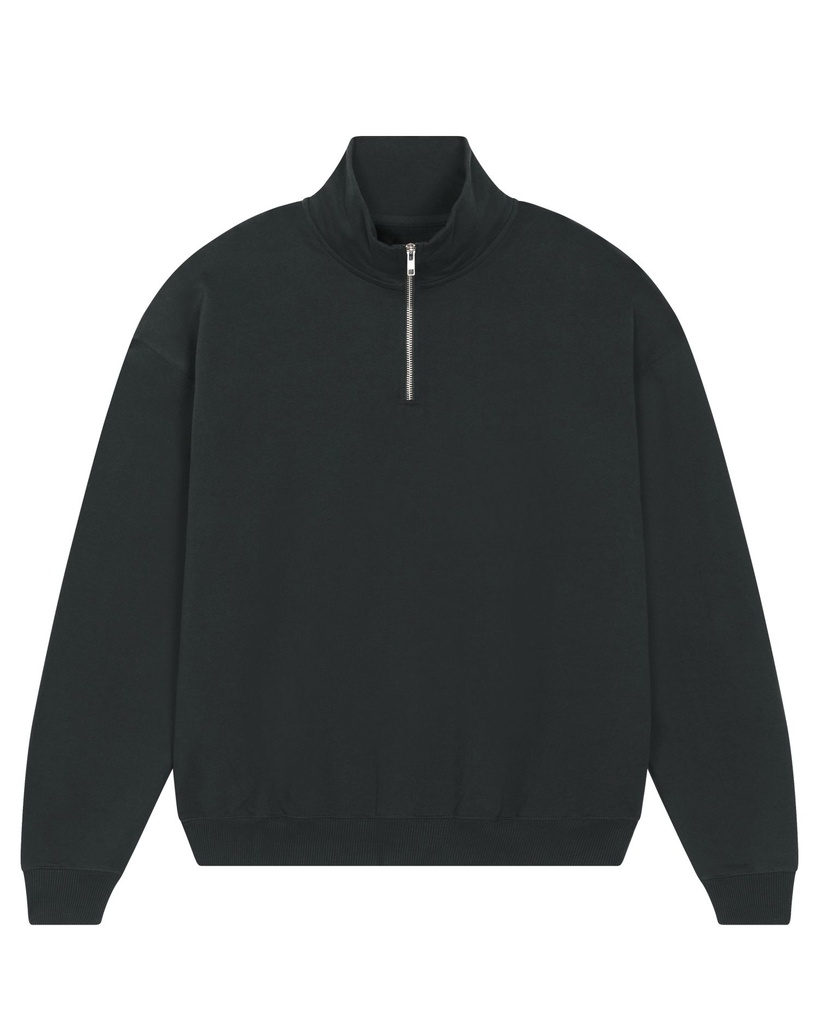 The unisex  boxy dry hand feel quarter zip sweatshirt