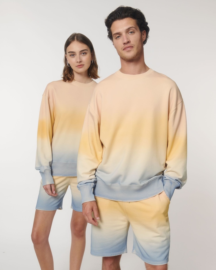 The unisex ombre relaxed crew neck sweatshirt